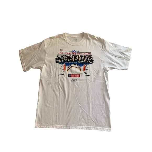 NFL San Diego Chargers AFC West Division Champions 2006 T-Shirt Sz L New READ - Picture 1 of 11